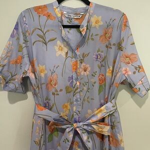 Zara Pastel Floral Dress, Size XL